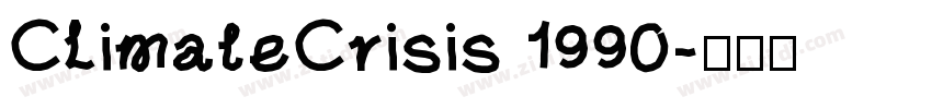 ClimateCrisis 1990字体转换